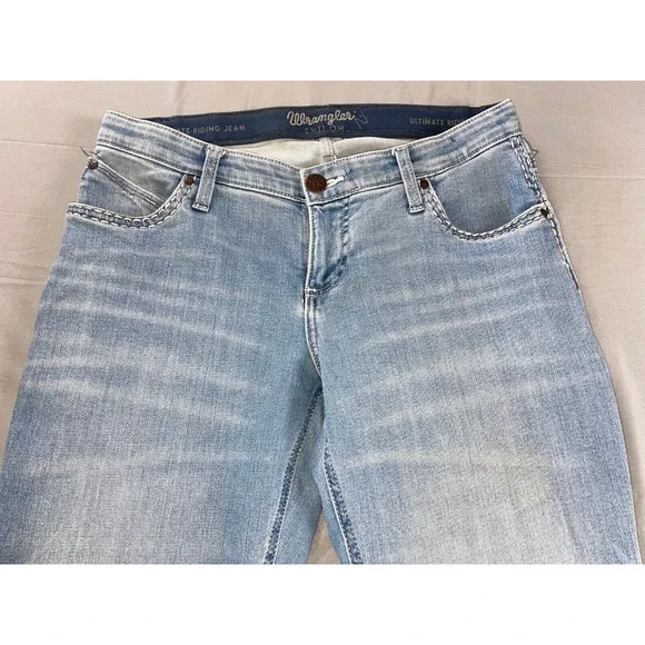 Wrangler Shiloh Flex Waist Stretch Denim 'Ultimate Riding Jean'. Women's 30? EUC - Picture 6 of 9